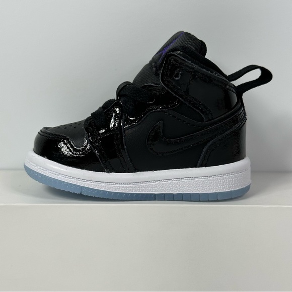 NIKE 1 MID SE TD SPACE JAM INFANTS BABY TODDLER SHOES SIZE 2C ICY BLUE SOLE NEW - Picture 8 of 10